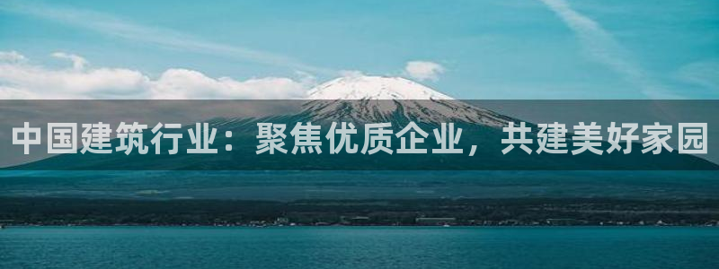 乐发天天娱乐平台注册：中国建筑行业：聚焦优质企业，共建美好家园