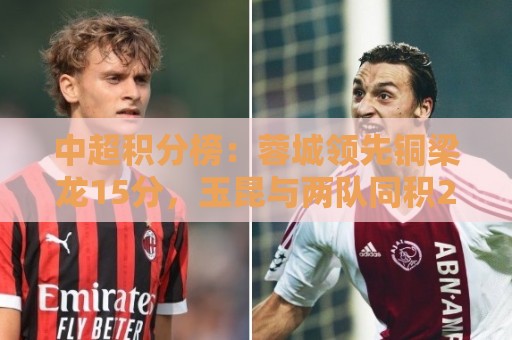 中超积分榜:蓉城领先铜梁龙15分,玉昆与两队同积25分暂升至第三 中超积分榜:蓉城领先铜梁龙15分,玉昆与两队同积25分暂升至第三